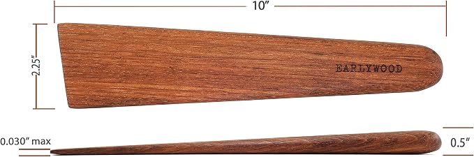 Earlywood 10 inch Handmade Wood Cooking Utensil - Image 2