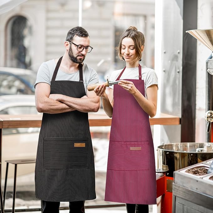 BeLuyi 2 Pack Adjustable Bib Apron - Image 5