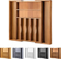 Large Premium Acacia Silverware Organizer by oridom