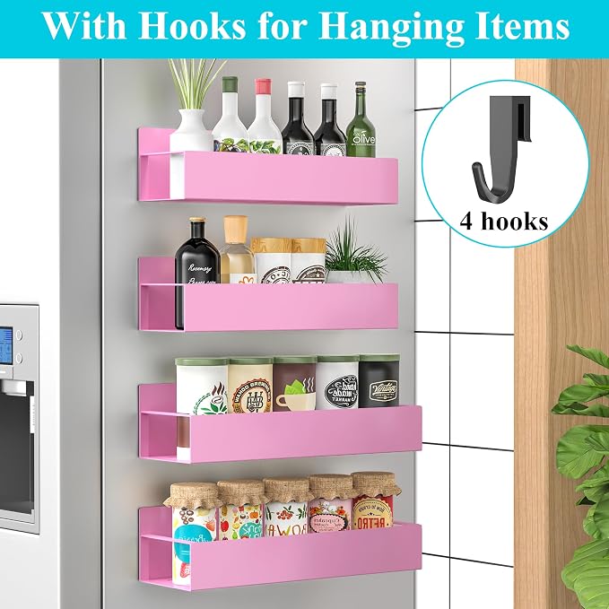 HuggieGems 4 Pack Magnetic Spice Storage Rack Organizer - Image 2