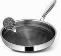 Non Stick Frying Pans, 10-inch Hybrid Frying Pans Nonstick Stainless Steel by Vocvee