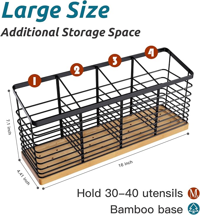 Suli Extra Large Kitchen Utensil Holder - Image 2