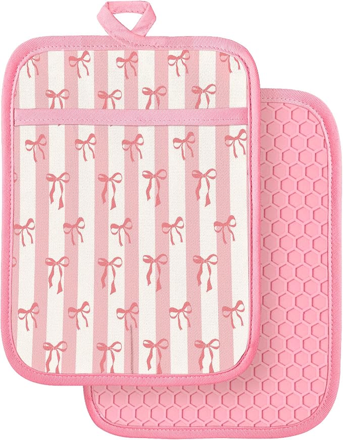 Slohif Silcone Bow Pot Holders for Kitchen by Slohif
