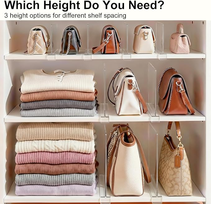 SortNStore Shelf Dividers Purse Organizer - Image 8