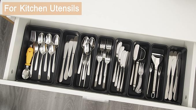 Kutesna 15 PCS Interlocking Desk Drawer Organizer Separator - Image 5