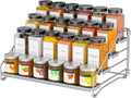 BOIVSHI 4 Tier Spice Rack for Cabinet, Spice Rack Organizer, Depth Adjustable by BOIVSHI