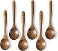 6 PCS Wooden Spoons for Honey, 6.7 inch Small Wooden Spoons by HEFILD