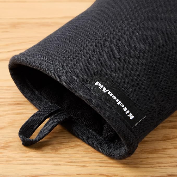 KITCHENAID Gourmet Series Gridlines Mini Oven Mitts 2-Pack Set, Heat Resistant - Image 4