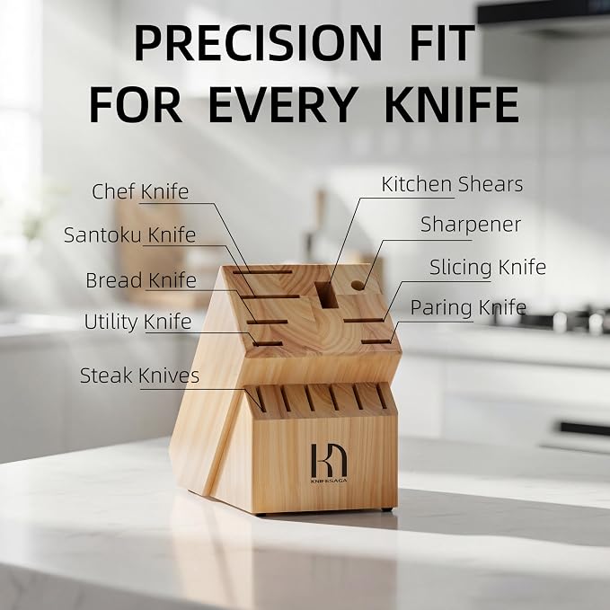 Knife Set Premium, Japanese 15 Pcs High Carbon Stainless Steel Kitchen Knife - Image 8