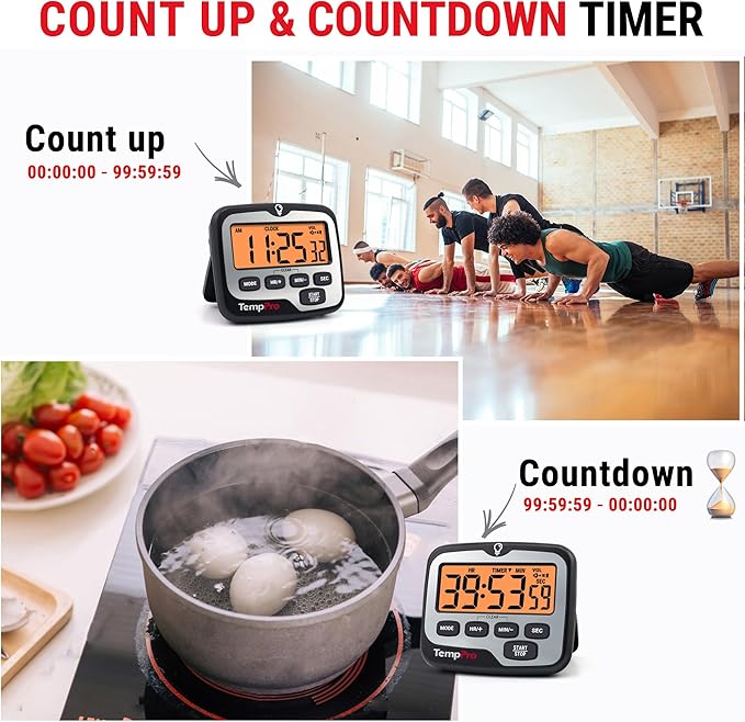 TempPro TM01 Kitchen Timers for Cooking - Image 3