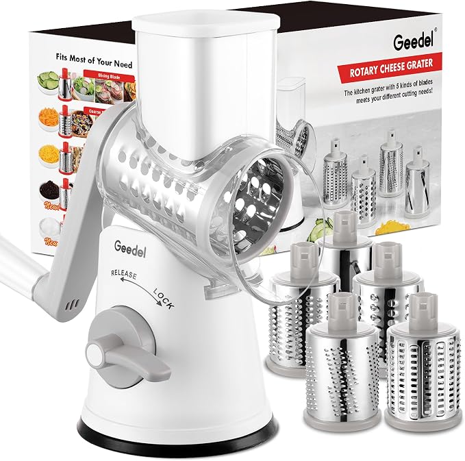 Geedel Rotary Cheese Grater Cheese Shredder by Geedel