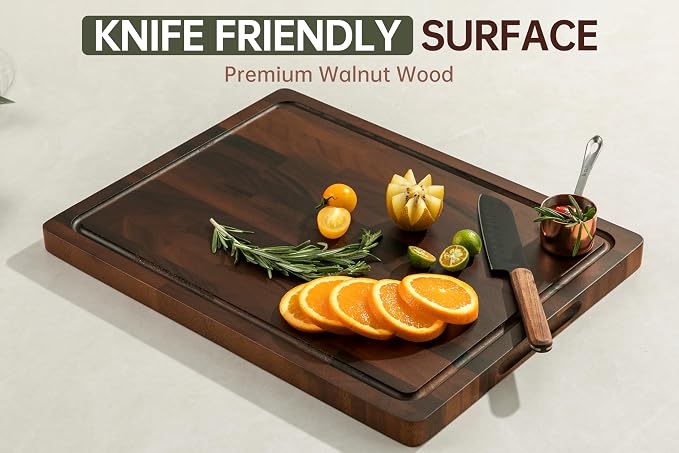 THETCHRY Walnut Cutting Boards For Kitchen, End Grain Wooden Cutting Board - Image 4