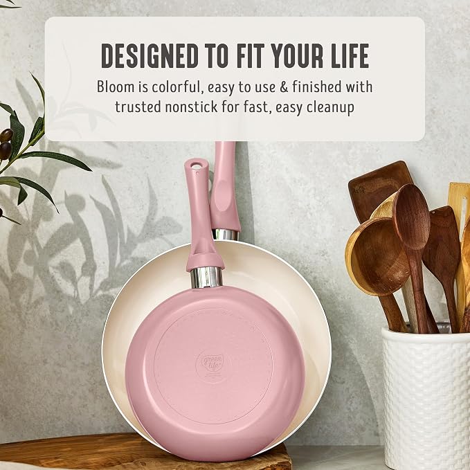 GreenLife 2-Piece Nonstick Frying Pan Set, 8” & 10” Skillets, Non-Toxic Ceramic - Image 3