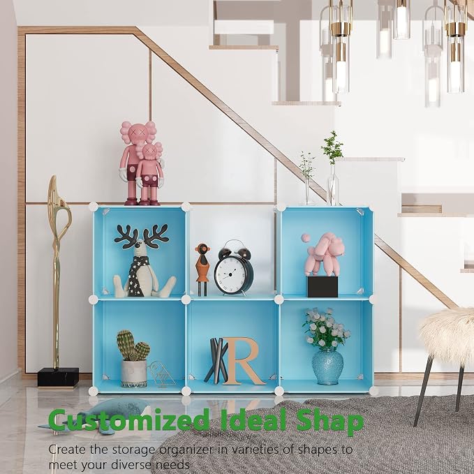 C&AHOME Cube Storage Organizer, 6-Cube Shelves Units, Closet Cabinet, DIY - Image 2