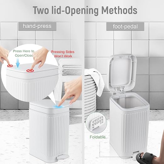 rejomiik Small Bathroom Trash Can - Image 3