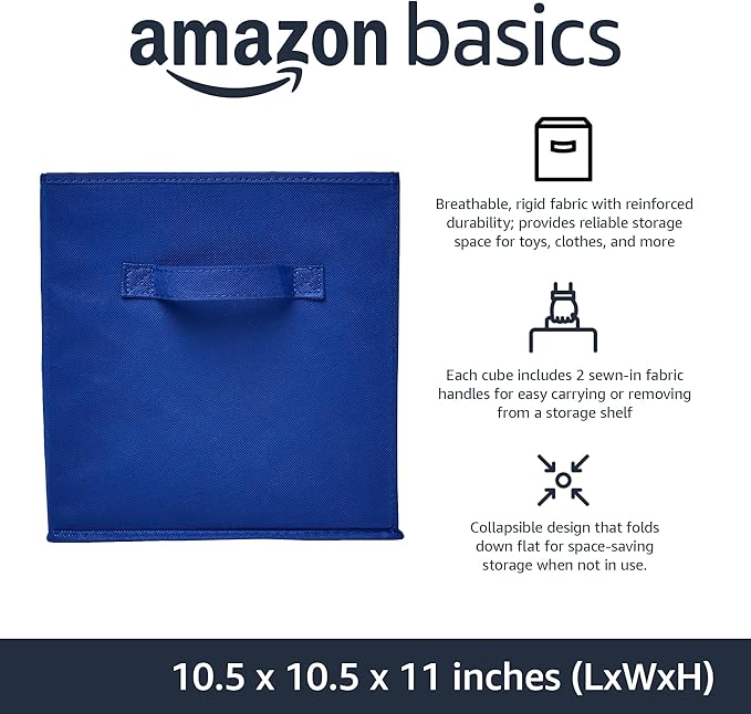 Amazon Basics Collapsible Fabric Storage Bins - Image 2