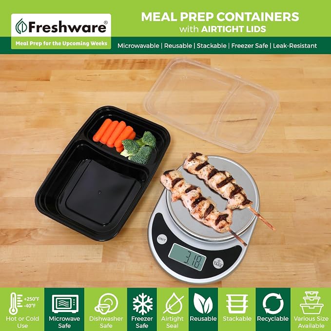 Freshware Meal Prep Containers - Image 2
