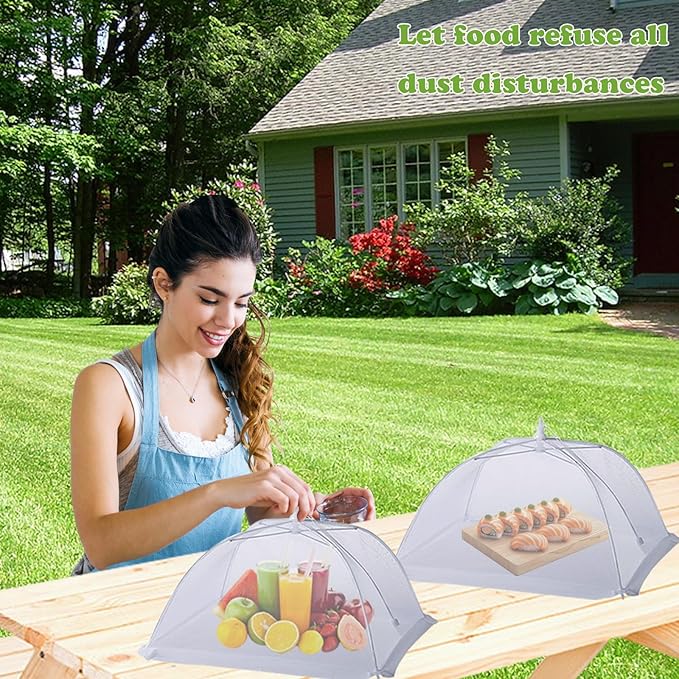 6 Pack Food Covers for Outside Mesh, Food Nets for Outdoors Large Food Covers - Image 5