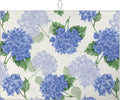 Blue Hydrangea Dish Drying Mat for Kitchen Counter Spring Floral Drying Pad by MOUNTANLLY