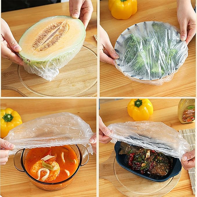 300 Pcs Reusable Elastic Food Covers –Stretchable Bowl & Plate Covers - Image 7