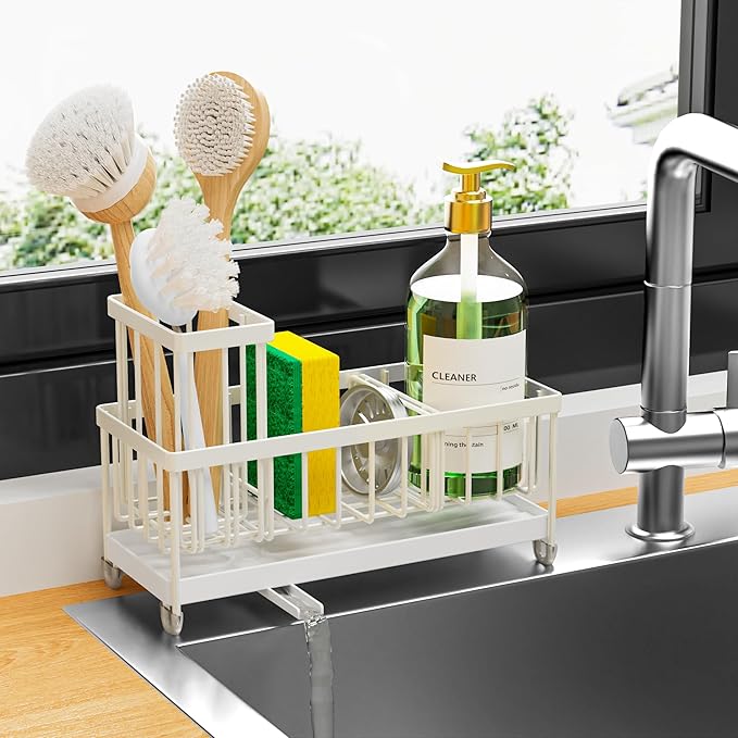 Cisily Sponge Holder for Kitchen Sink, Sink Caddy Organizer by CISILYHOMELIFE