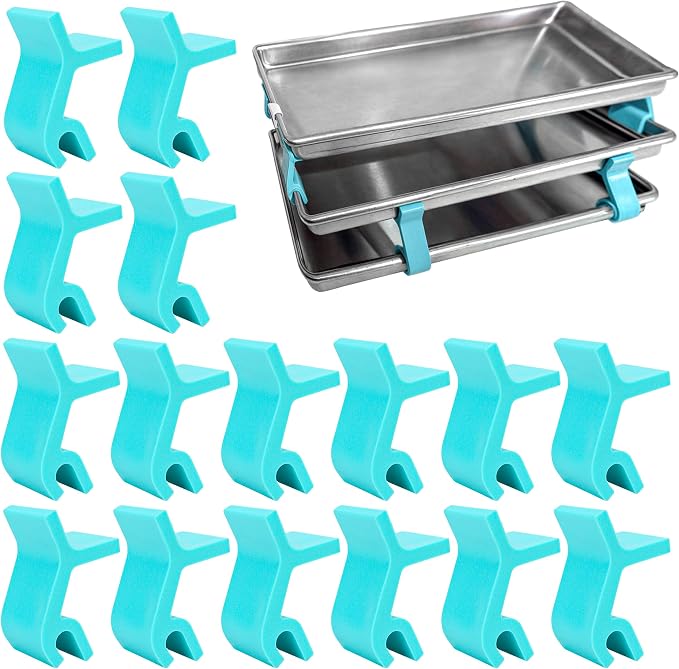 16 PCS Large Cookie Sheet Stackers, Stackable Baking Sheet Holders Reusable by Unknown