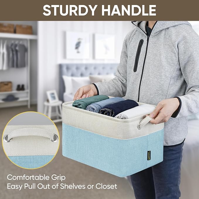 BALEINE 1 Pack Fabric Closet Storage Bins - Image 8