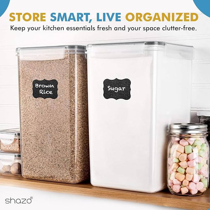 Shazo 2 PC Extra Large Bulk Food Storage Containers - Image 8
