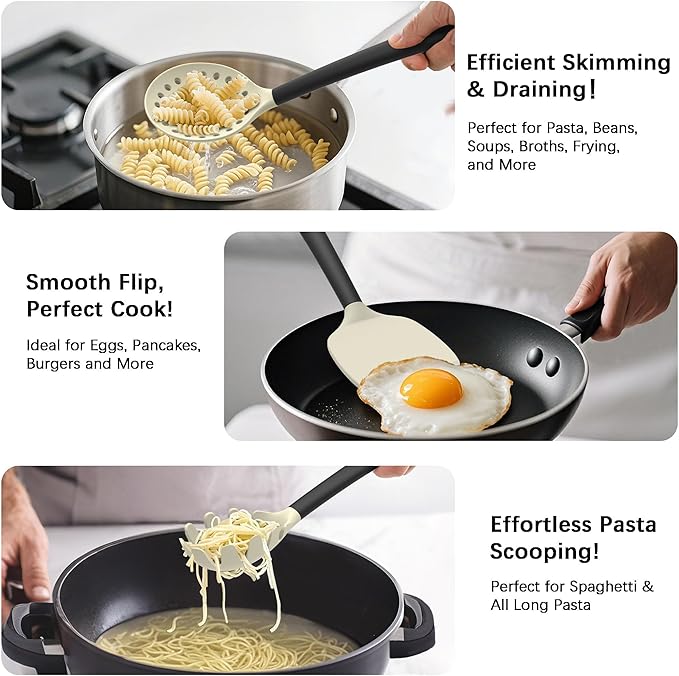Coukre Silicone Kitchen Cooking Utensils Set - Image 3