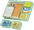 Marbrasse 3 Packs Desk Drawer Organizers, Metal Mesh Dividers by Marbrasse