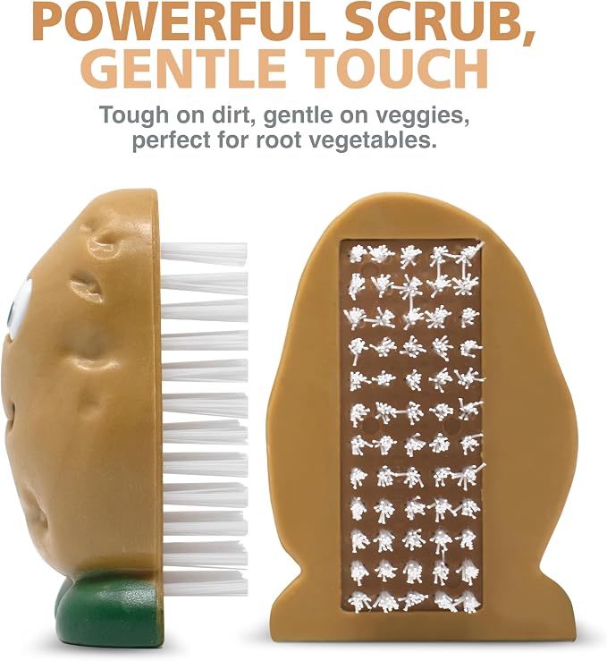Joie Spud Dude Potato Brush, Vegetable and Fruit Scrubber, Produce Cleaner - Image 6