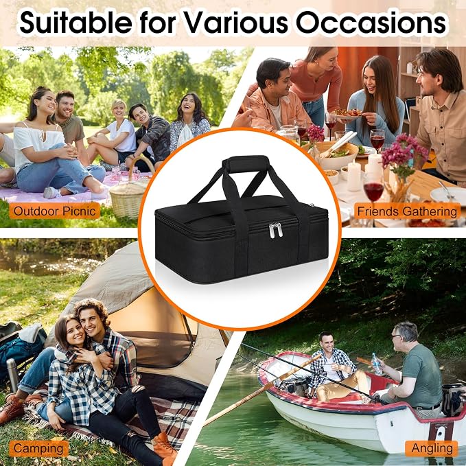 Insulated Casserole Carrier, Portable Casserole Carrier - Image 5