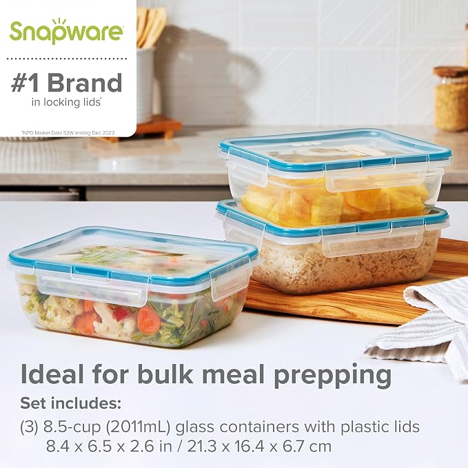 Snapware Food Storage Containers, Rectangular | Leakproof & Airtight | BPA-Free - Image 4