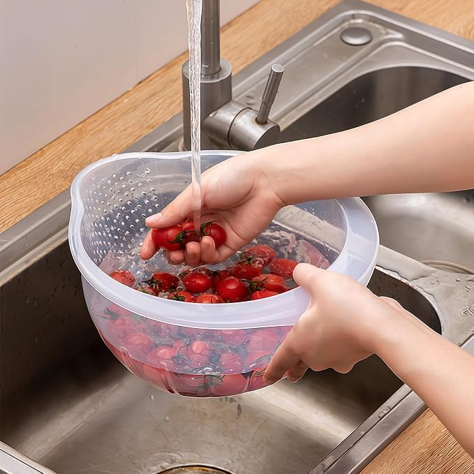 Japanese Rice Strainer Quinoa Washing Bowl Small Grains Washer Cleaner Plastic - Image 4