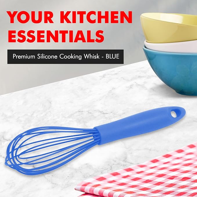 Chef Craft Premium Silicone Wire Cooking Whisk, 10.5 inch - Image 2