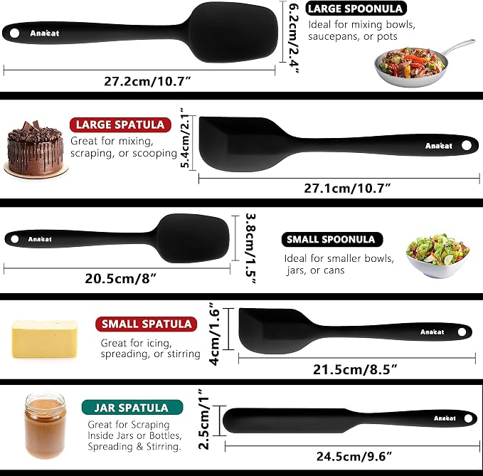 Anaeat Silicone Spatula Set of 5 - Image 6