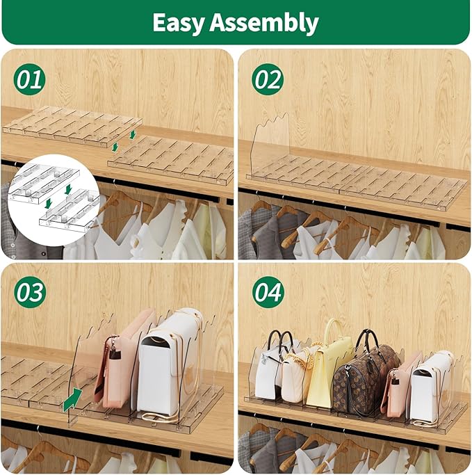 SPACEKEEPER Adjustable Shelf Divider - Image 7