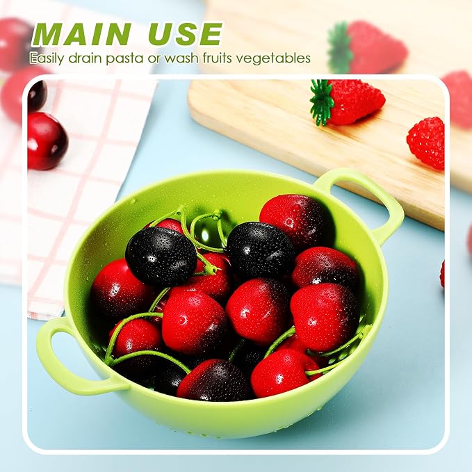 Baderke 4 Pack Mini Colander for Kitchen Plastic Berry Strainer - Image 4