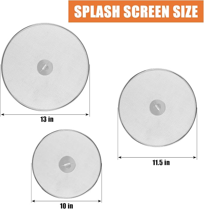 3-Pack Splatter Screens for Frying Pan - Image 3