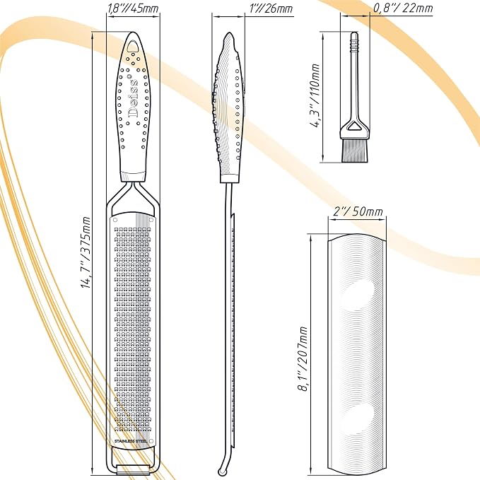 Deiss PRO Citrus Zester & Manual Cheese Grater - Image 9
