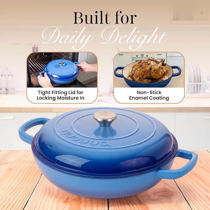 Shallow Cast Iron Casserole - Image 4