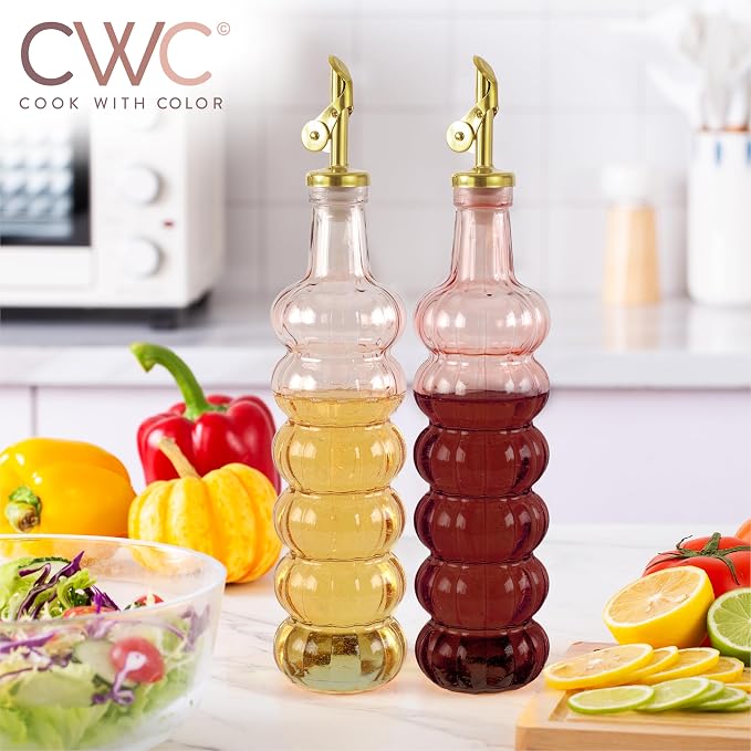 COOK WITH COLOR Glass Olive Oil Bottle Dispenser - Image 4