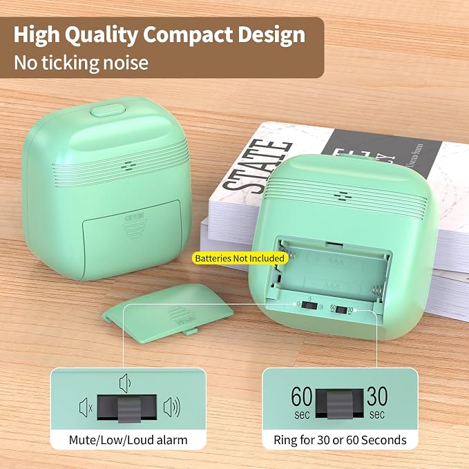 Visual Timer, Pomodoro Timers for Kids Adults, 60-Minute Countdown Desk Timer - Image 3