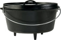 Lodge 8 Quart Pre-Seasoned Cast Iron Camp Dutch Oven by Lodge