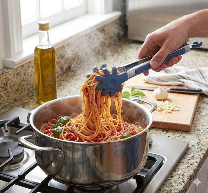 Farberware Mini Kitchen Tongs, Silicone Tips, Flexible Grip Handles, Locking - Image 5