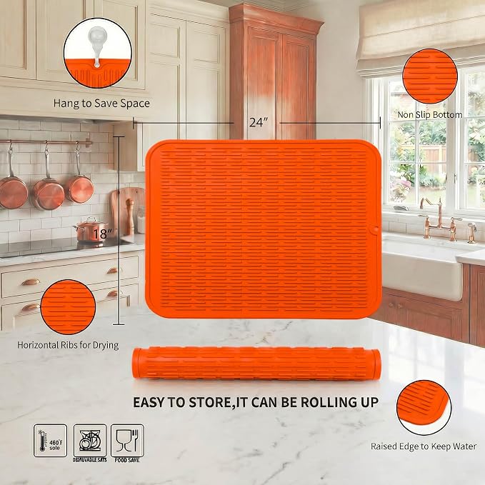 MicoYang Silicone Dish Drying Mat - Image 2