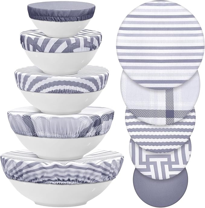 10 Pack Cloth Bowl Covers for Bread Rising by CHENGU