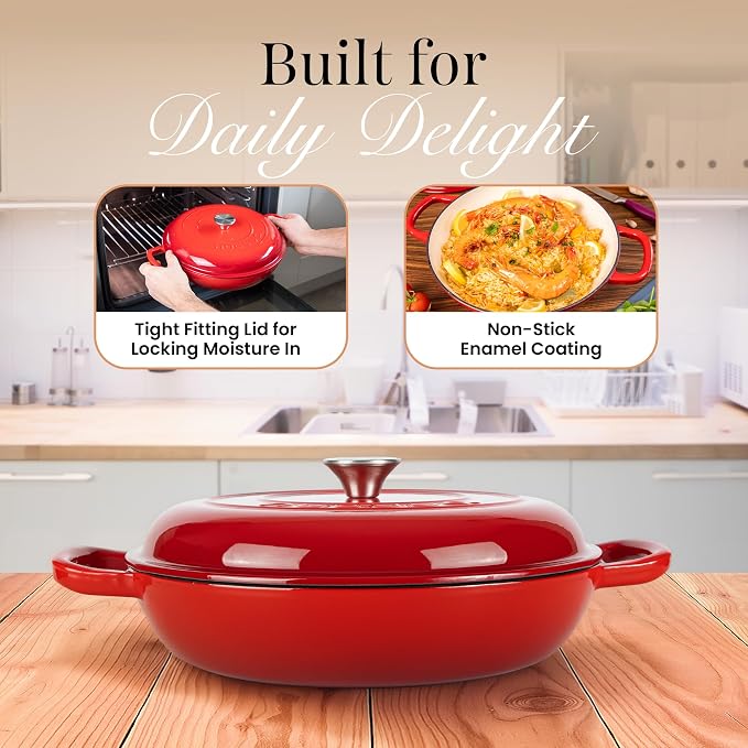 Shallow Cast Iron Casserole - Image 8