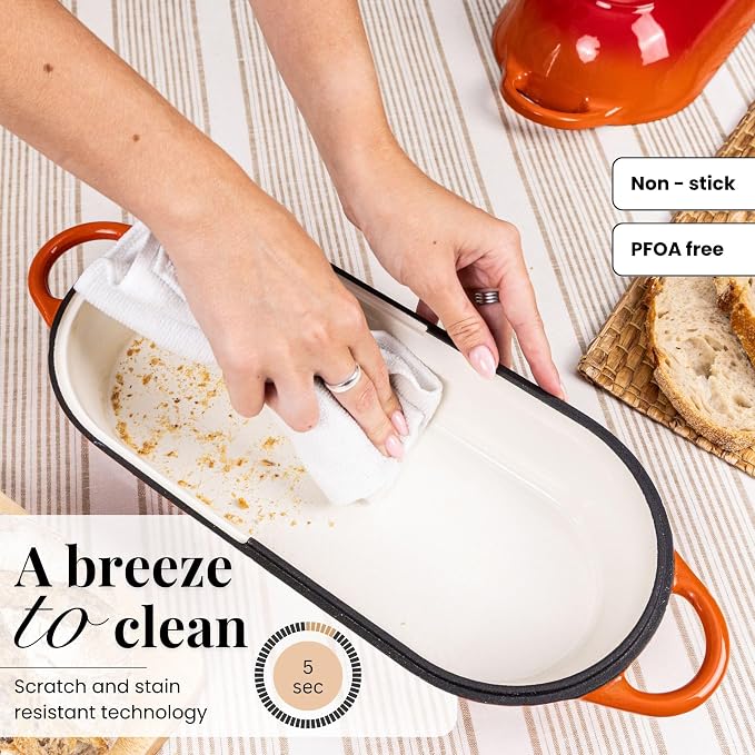 Enamelled Cast Iron Bread Loaf Pot – Dutch Oven - Image 3