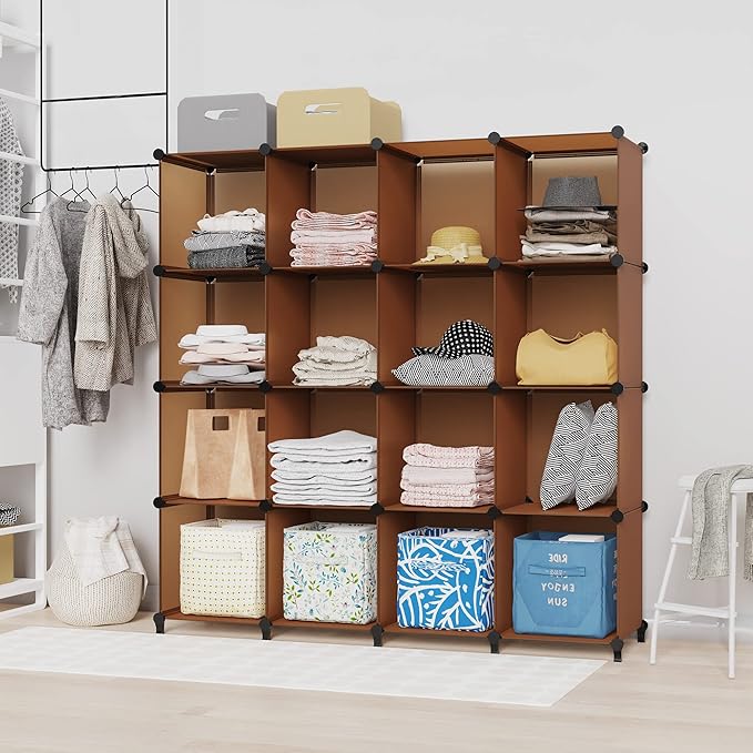 HOMIDEC Cube Storage Organizer 16-Cube Storage Shelf, Closet Organizer - Image 7